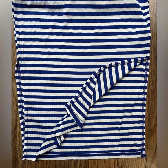 SHEIN Striped Split Thigh Tube Dress size M - Picture 7 of 14